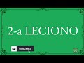 ESPERANTO LEARN * 2-A LECIONO * SABE UD ESPERANTO