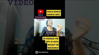 Video thumbnail of "Varaha Roopam - Carnatic Notes (Kantara movie). To purchase pdf copy of notes pls wtsapp 9892029922."