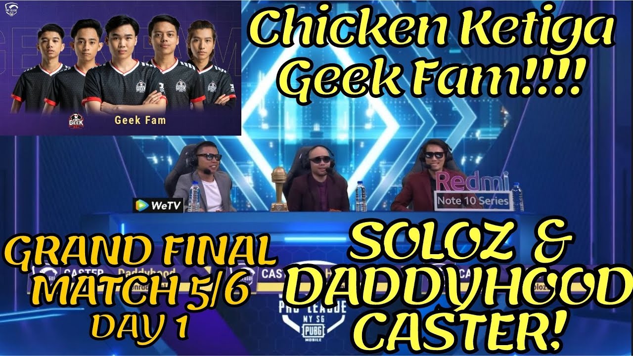 Geek Fam OnFire Chicken KETIGA! PMPL MY/SG Season 3 | Grand Final | Day 1 | Map Miramar| Pubg Mobile