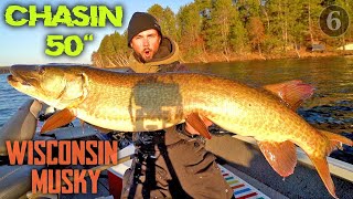 GIANT MUSKY FINALLY HAPPENED!!!  Chasin WI 50' ep 6