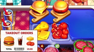 Royal Cooking. Part 4. Level 30-35. Burger With Cheese And Tomato 🍔 Recipes, Coke, and Serving.  screenshot 4