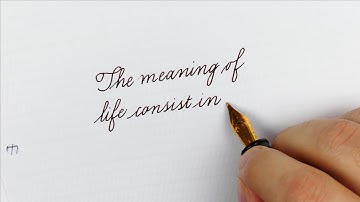 Deep quote about life written with the Lotus Vikran in English Cursive  - Handwriting practice#117