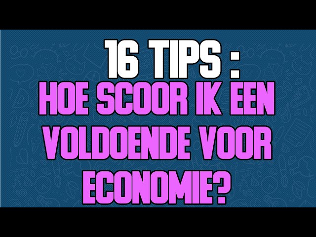 HOE SCOOR IK EEN VOLDOENDE VOOR ECONOMIE? (Help; 16 tips om te leren voor economie!) - YouTube Hoe Scoor Ik Een Voldoende Voor Economie? (Help; 16 Tips Om Te Leren Voor Economie!) - Youtube
