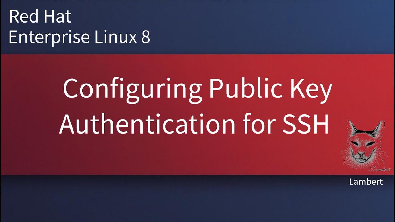 Configuring Public Key Authentication for SSH | RHEL8 | RHEL9 - YouTube