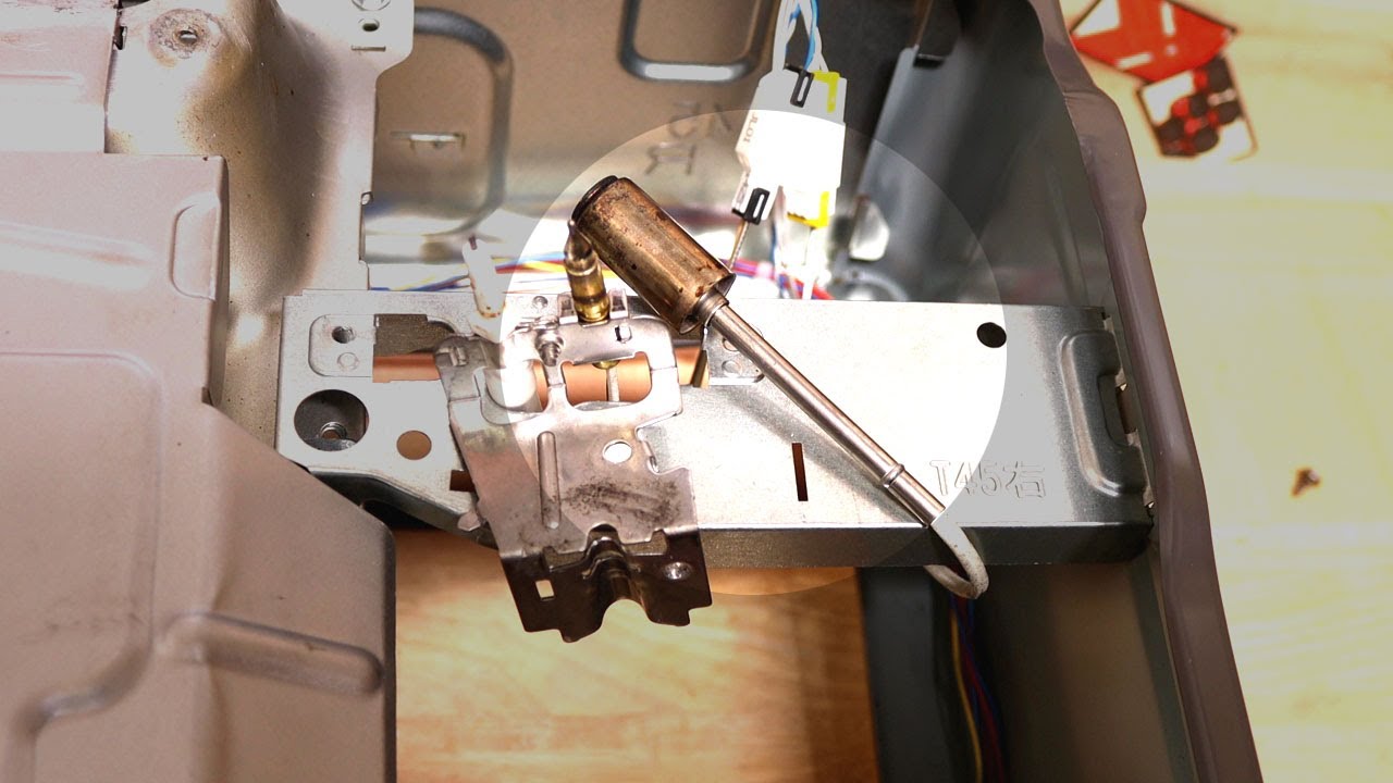 リンナイ ガスコロンの温度センサーを取り外して解除する方法【Rinnai KG35NBKR】