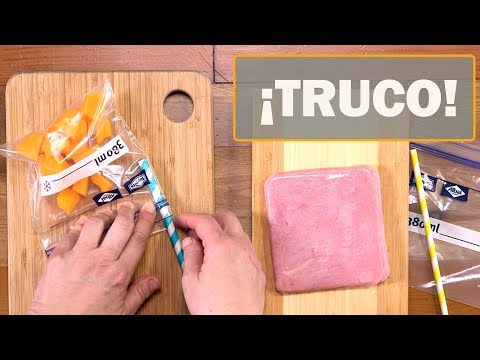 El truco viral para envasar alimentos al vacío sin necesidad de envasadora