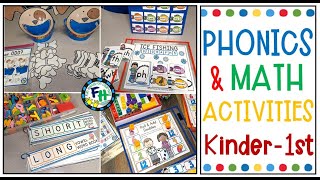 New Hands-On Learning Activities for Phonics & Math (Kinder & 1st Grade)
