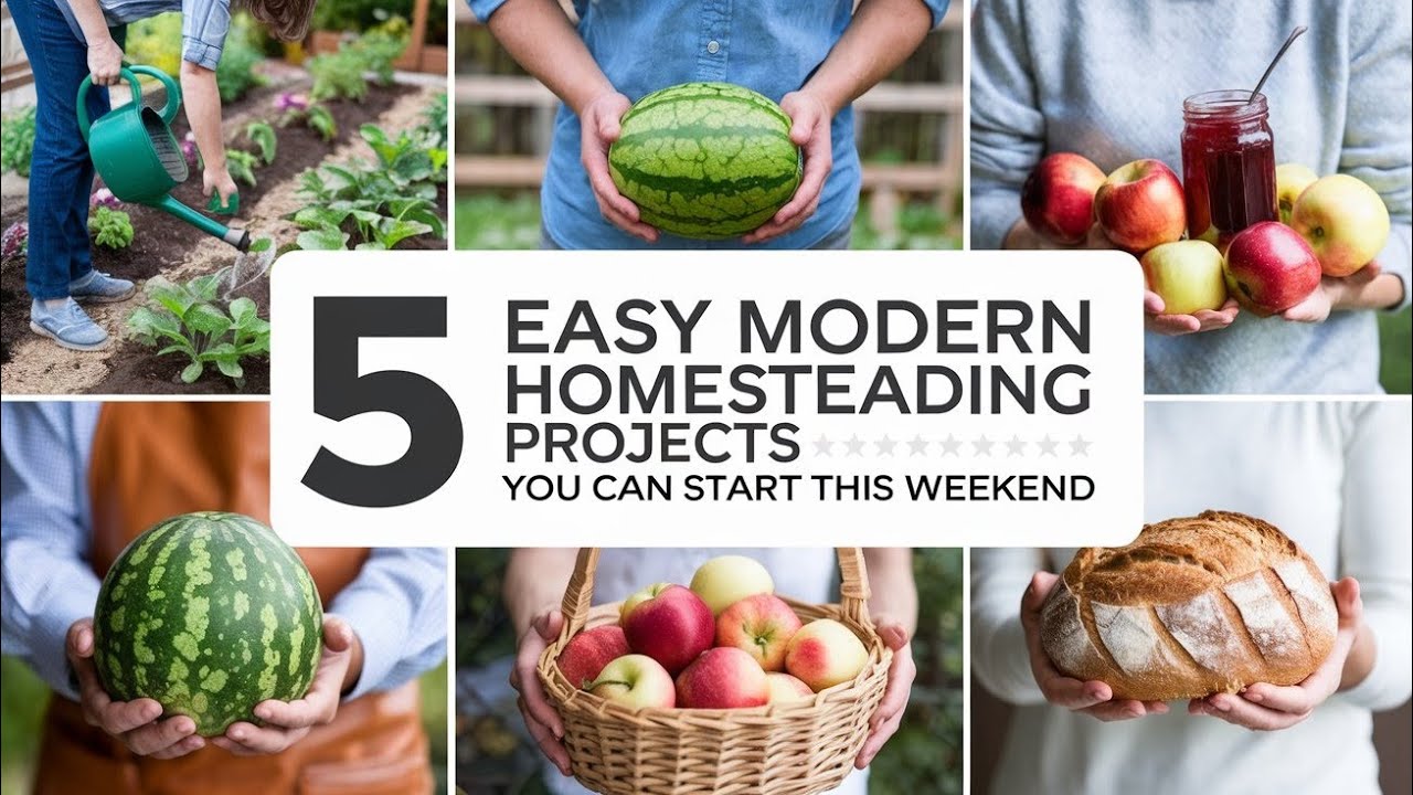 5 Easy Modern Homesteading Projects You Can Start This Weekend! - YouTube