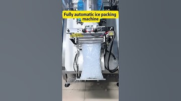 Fully automatic ice cube packaging machine 1-10kg #icepackagingmachine
