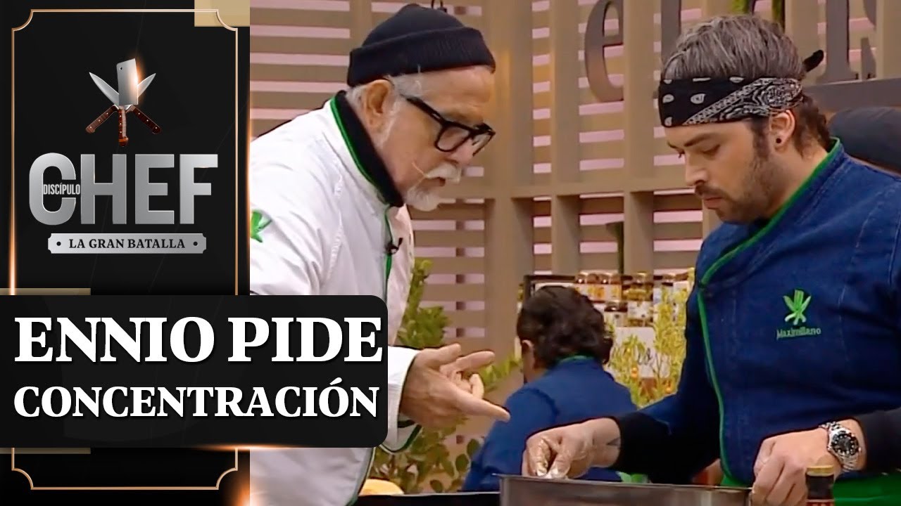 "¡NO INVENTES!"👀 Ennio le pide a Max Cabezón que siga sus instrucciones en El Discípulo del Chef