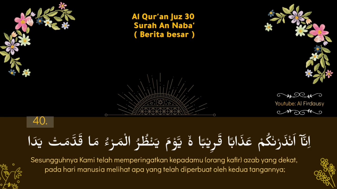 Surah An Naba' 1 jam full metode ummi | Murottal Anak