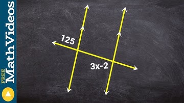 Using corresponding angles as well as a linear pair to solve for x ex 3