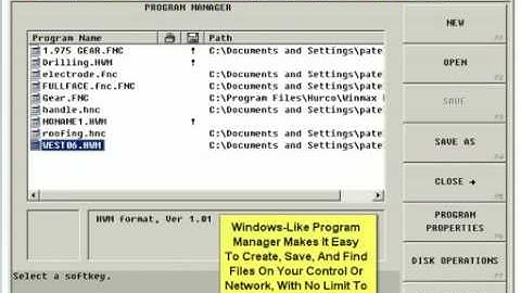 HURCO WinMax Mill Control Demo