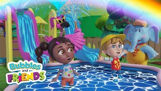 Splish Splash | Exercise and stay cool with Bubbles and Friends | Educational Videos for Kids