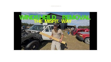 Harbor Freight windshield removal tool ￼vs The Misfitmoto way!