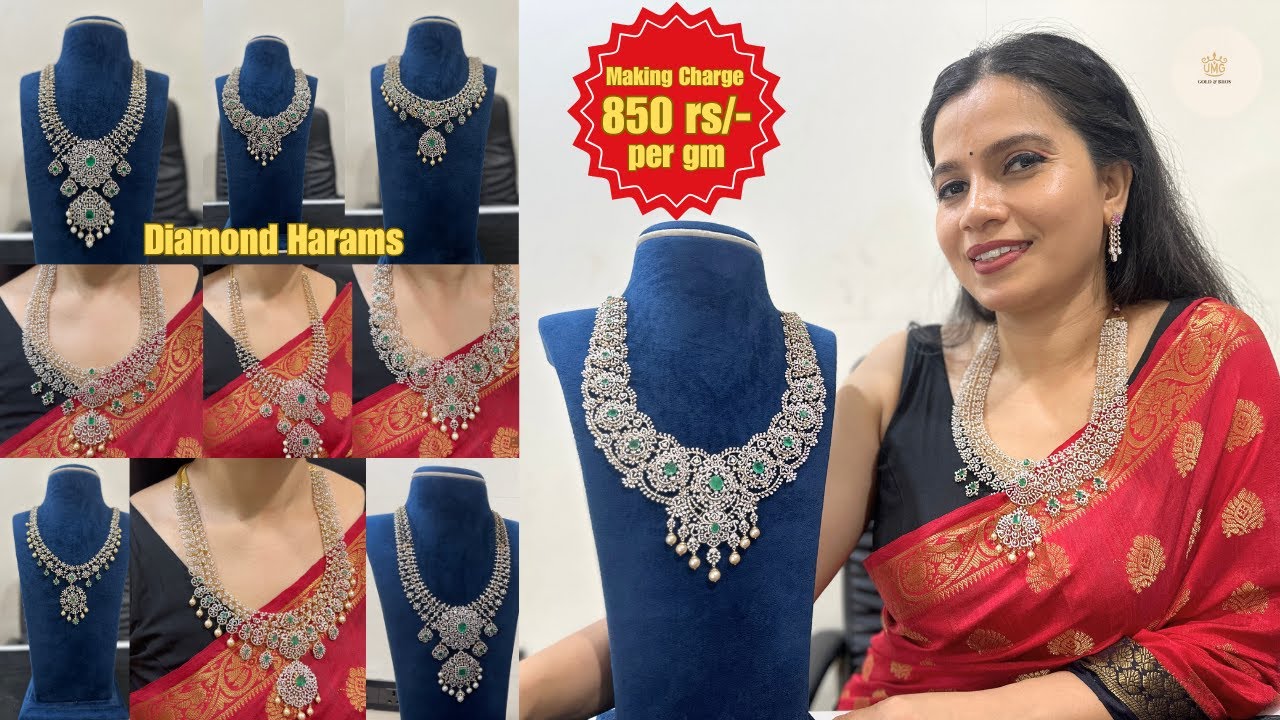 Lightweight Diamond Harams/Har  Starting ₹8 Lakhs | Elegant to Bridal  Designs! 💎✨