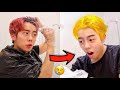 last time i am dyeing my hair.. *rip my hair*