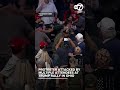 Protester attacked by multiple attendees at Trump rally in Ohio