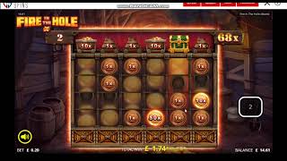 Rarely Seen 5 Scatter Bonus on Fire in The Hole