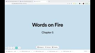 Words on Fire   Ch  5