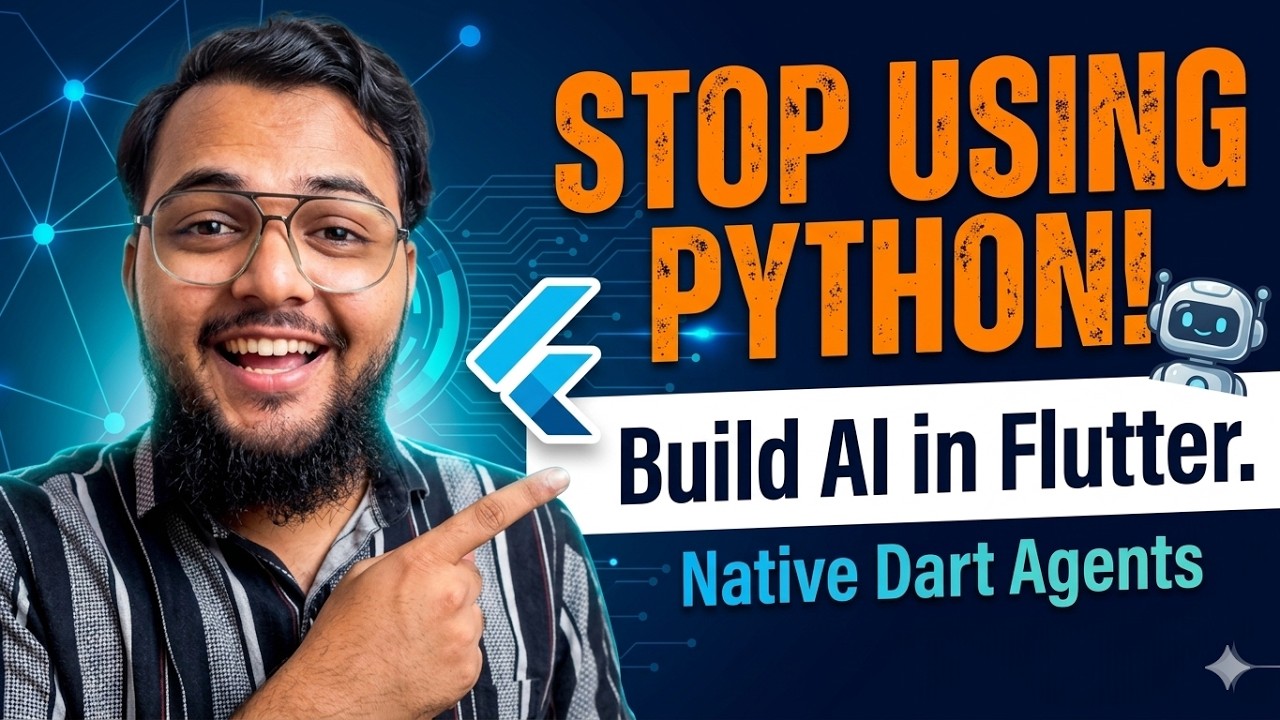 Flutter Devs Don’t Need Python Anymore — Build AI Agents in Dart - YouTube