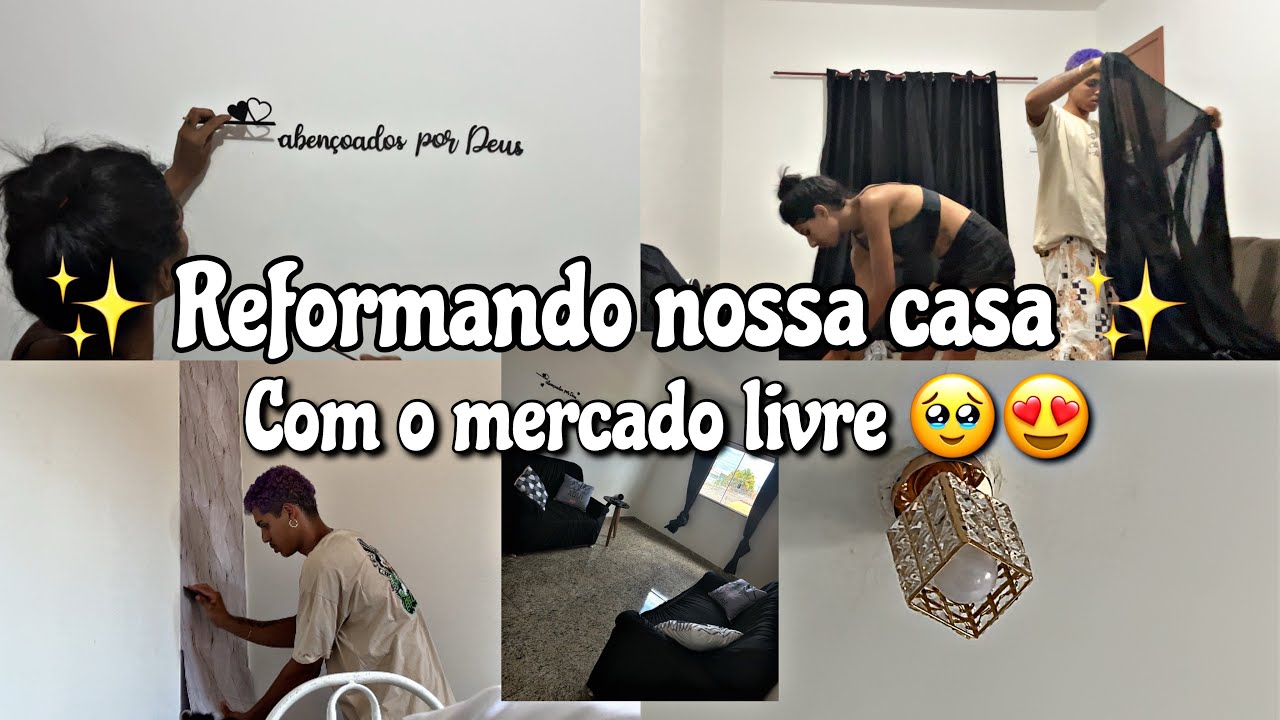Decorando a nossa sala com o mercado livre 😍✨🤍