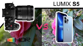 LUMIX S5 (Full Frame) vs iPhone 13 Pro HDR Video Test | 4K