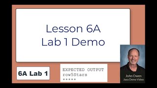 Welcome to Java - 6A Lab 1 Demo - row of 5 stars - while loop