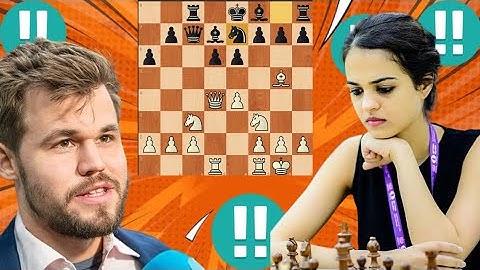 First class Magnus Carlsen vs Tania Sachdev 15
