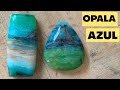OPALA AZUL DA INDONESIA blue opal with copper