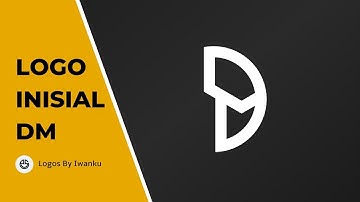 Cara membuat desain logo di infinite design | logo inisial DM