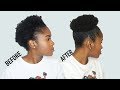 TALK THROUGH: The Best Method to do a High PUFF on Short 4c Natural Hair!!!|Mona B.