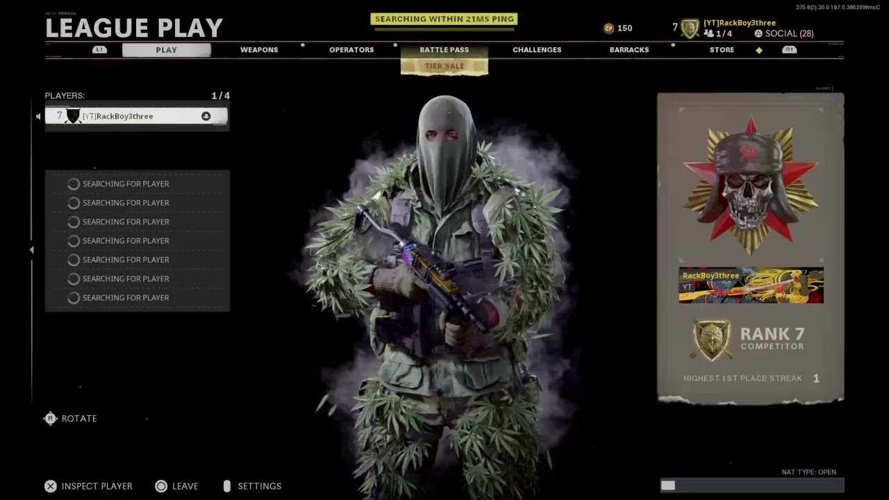 Call of Duty Cold War: Search & Destroy Prestige Master Level 13 (Pro PS4 Player)