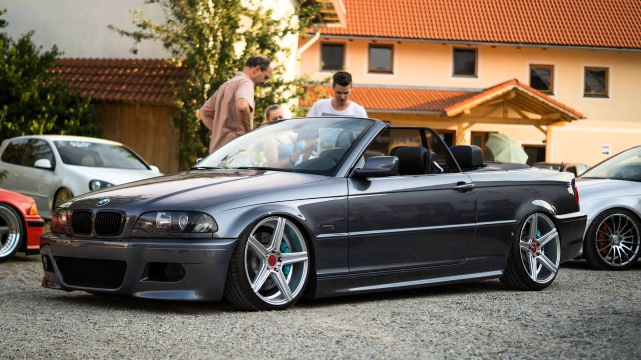 KSide Cabrio BMW E46 with BBS / MB Design KV1 low, static, camber