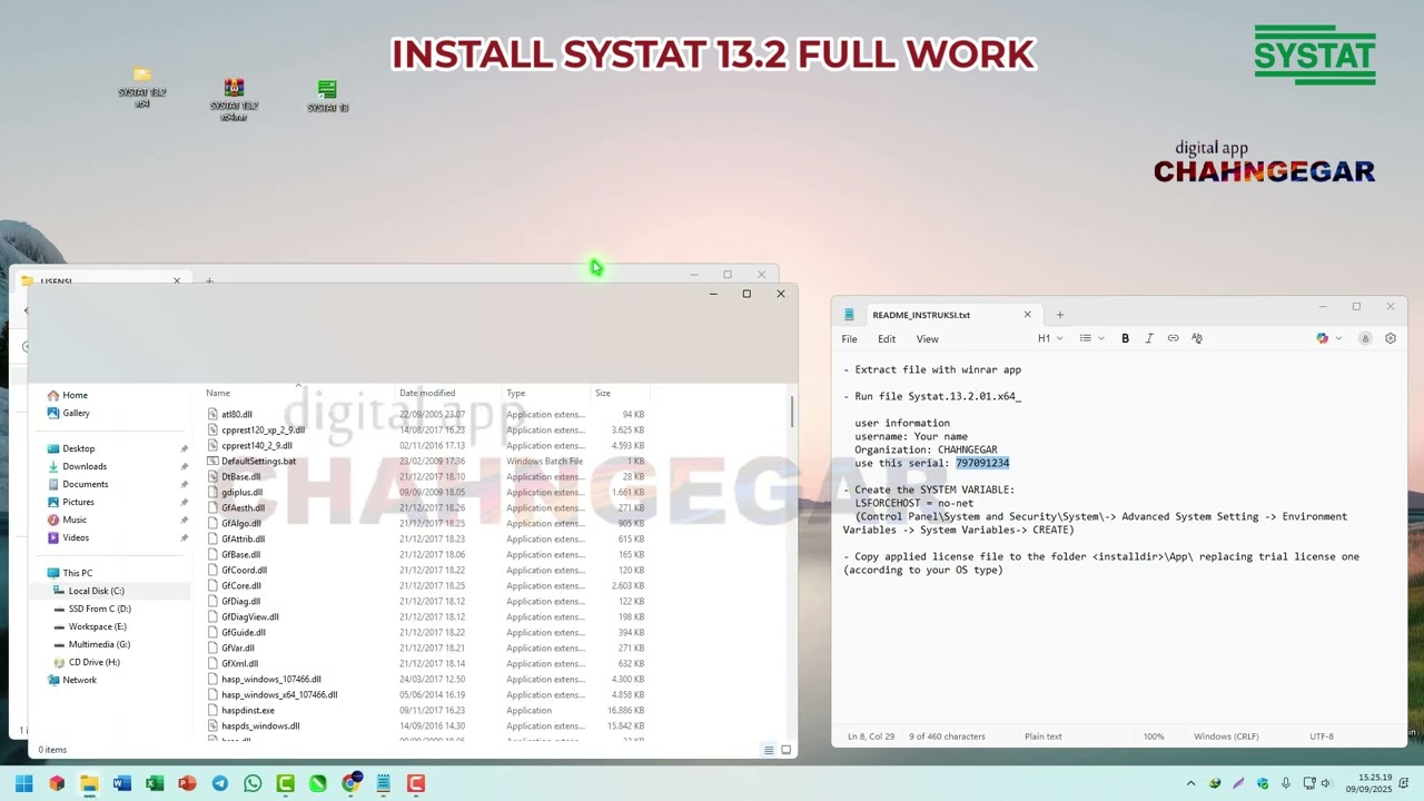 Install Systat 2025 v13.2 Full Work Systat Statistical Software