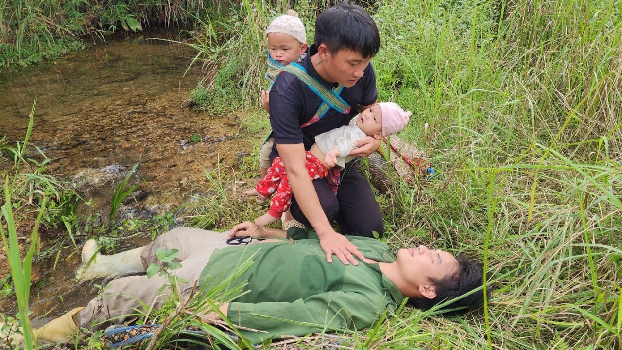 Unexpectedly, a single father helped a poor father and son sleeping on the riverbank.