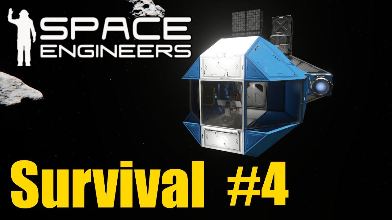 Small Grid Ship Build | Space Engineers Survival 4 - YouTube