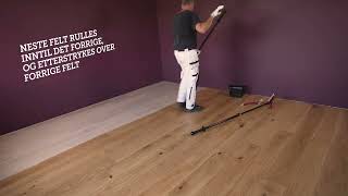 Bytt farge på gulvet uten slipemaskin med Nyheten TreStjerner Gulvlakk Color