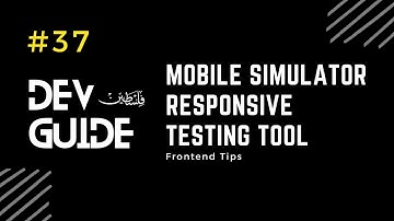 Mobile Simulator Responsive Testing Tool 🔻