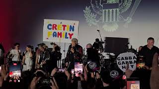 Cretin Family - Blitzkrieg Bop (with Billy Idol)(Ramones 50th Anniversary)
The Ramones 50th Anniversary
The Cretin Family
Hollywood Forever Cemetery
Hollywood, CA
August 30, 2026
Band consisted of Billie Joe Armstrong (Green Day), Tim Armstrong (Rancid), Travis Barker (Blink 182), & CJ Ramones (The Ramones)
Setlist:
Durango 95
Rockaway Beach
Cretin Hop
Do You Wanna Dance?
Gimme Gimme Shock Treatment
The Crusher
R. A. M. O. N. E. S.
Danny Says (with Fred Armisen)
Sheena Is a Punk Rocker
Do You Remember Rock n Roll Radio? (with Jason Freese)
California Sun (with The Linda Lindas)
I Wanna Be Sedated (with The Linda Lindas)
Commando
Havana Affair
Oh Oh I Love Her So
Surfin Bird
Beat On The Brat (with Billy Idol)
Ready Steady Go (with Billy Idol)
Blitzkrieg Bop (with Billy Idol) Cretin Family - Blitzkrieg Bop (with Billy Idol)(Ramones 50th Anniversary)