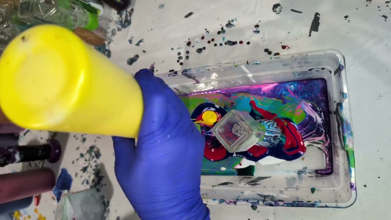 Acrylic Pour 259 - Salt and Pepper shakers