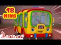 The Wheels On The Bus Go Round and Round - Bus Songs | Nursery Rhymes and Baby Songs | Infobells