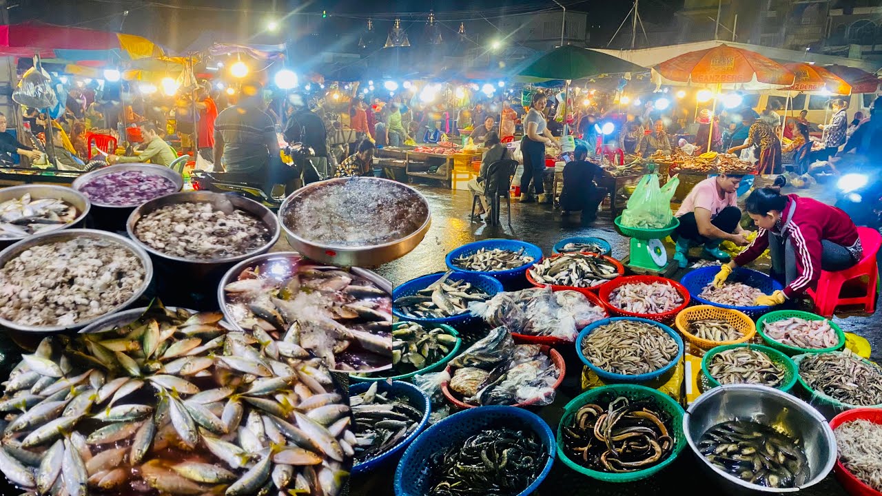 Surprise :) Amazing Distributes Fish Early Morning Market In Phnom Penh City Cambodia