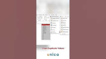 Tô màu tự động cho dữ liệu trùng lặp Excel #excel #tinhocvanphong #unicaaffiliate #thvp #meohay