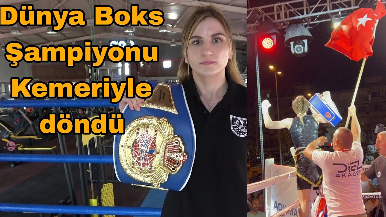 Турецкая боксерша Элиф вернулась из Македонии с поясом чемпионки мира