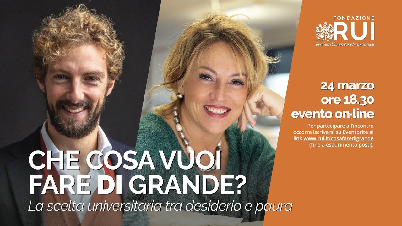 Che cosa vuoi fare di grande, Universitas 2022 con Alessandro D'Avenia e Daniela Lucangeli