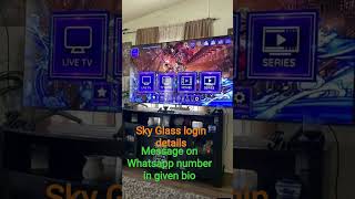Sky Glass playlist login details with username and password