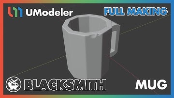 3D Modeling in Unity - Full Making Video of Modeling a Mug in Blacksmith