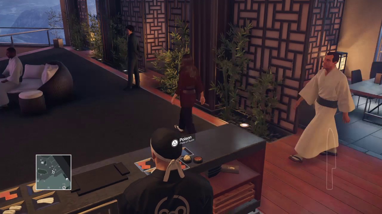 HITMAN: Japan - Poison Sushi Walkthrough - YouTube