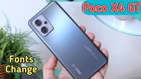 Font Setting In Poco X4 GT, Font Size Change In Poco X4 GT, How To Change Font Style In Poco X4 GT,